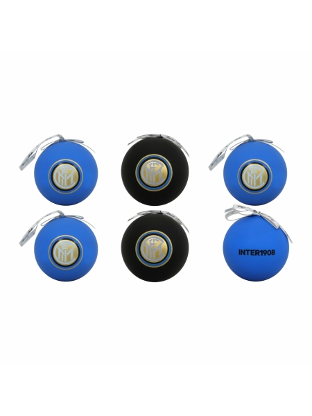 Set di 3 palline di natale Inter